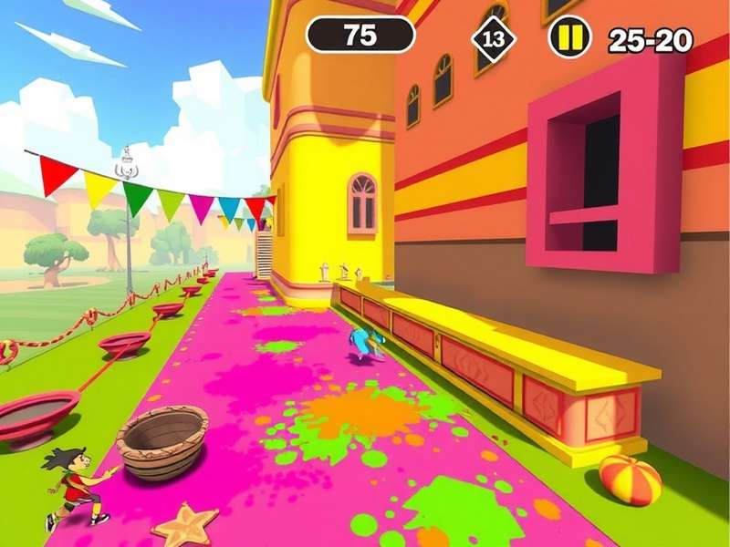 Colorful Dash Holi Run tournament event